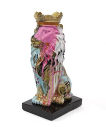 Crowned Lion- Elvis by Yuvi - Original Sculpture sized 5x13 inches. Available from Whitewall Galleries