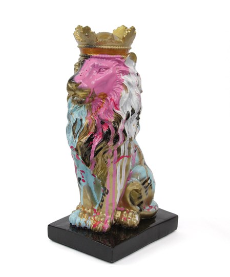 Crowned Lion- Elvis by Yuvi - Original Sculpture